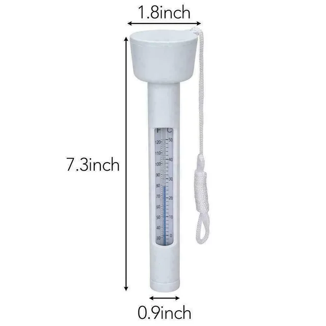Swimming Pool Floating Thermometer Water Temp  Meter Temperature Gauge Tester Outdoor Equipment Accessories 0-50 Degrees Plastic 6
