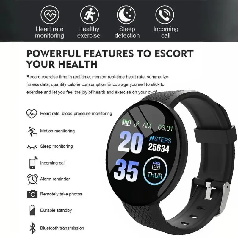 Smart watch Real Pedometer Fitness Tracker Blood Pressure Sport Bracelet Men Women