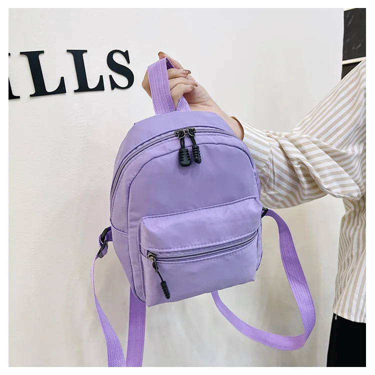 

Mini Women's Backpacks 2023 Trend Nylon Female Bag Small School Bags White Rucksack for Teen Girls Fashion Casual Backpack