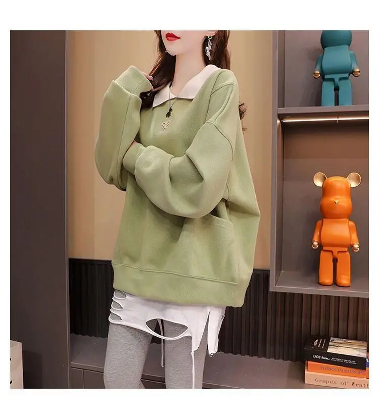 Streetwear Polo Neck Sweatshirt 15