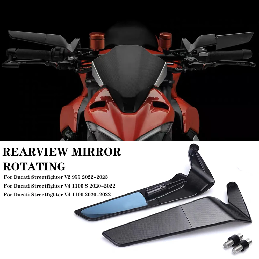 NEW Rear View Mirrors For Ducati Streetfighter V2 955/V4 1100 S/V4 1100