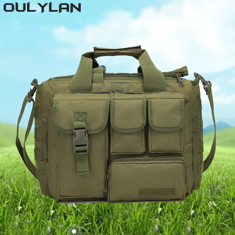 

OULYLAN Men Big Capacity Outdoor Large Capacity Army Military Bag Laptop Bags Portable Shoulder Bag Camping Hiking Tool Bandbag