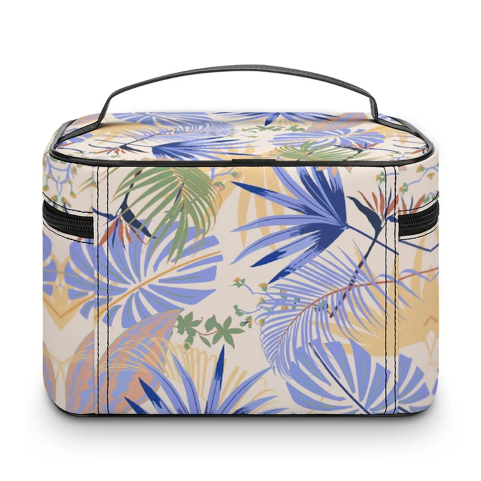 Customized Pattern Makeup Bag Colored Flower Print Bag Women Multifunction Cosmetic Bag Toiletries Organizer Storage Wash Bag