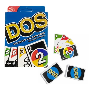 Gioco di carte per famiglie DOS 2a edizione con regole aggiornate, adatto a bambini e adulti, per viaggi, campeggio e feste.