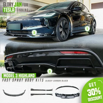Tesla Model 3 Highland 2024 Body Kit – Front Lip, Side Lip & Rear Spoiler for Model 3 Refresh & 2023 DA Tuning