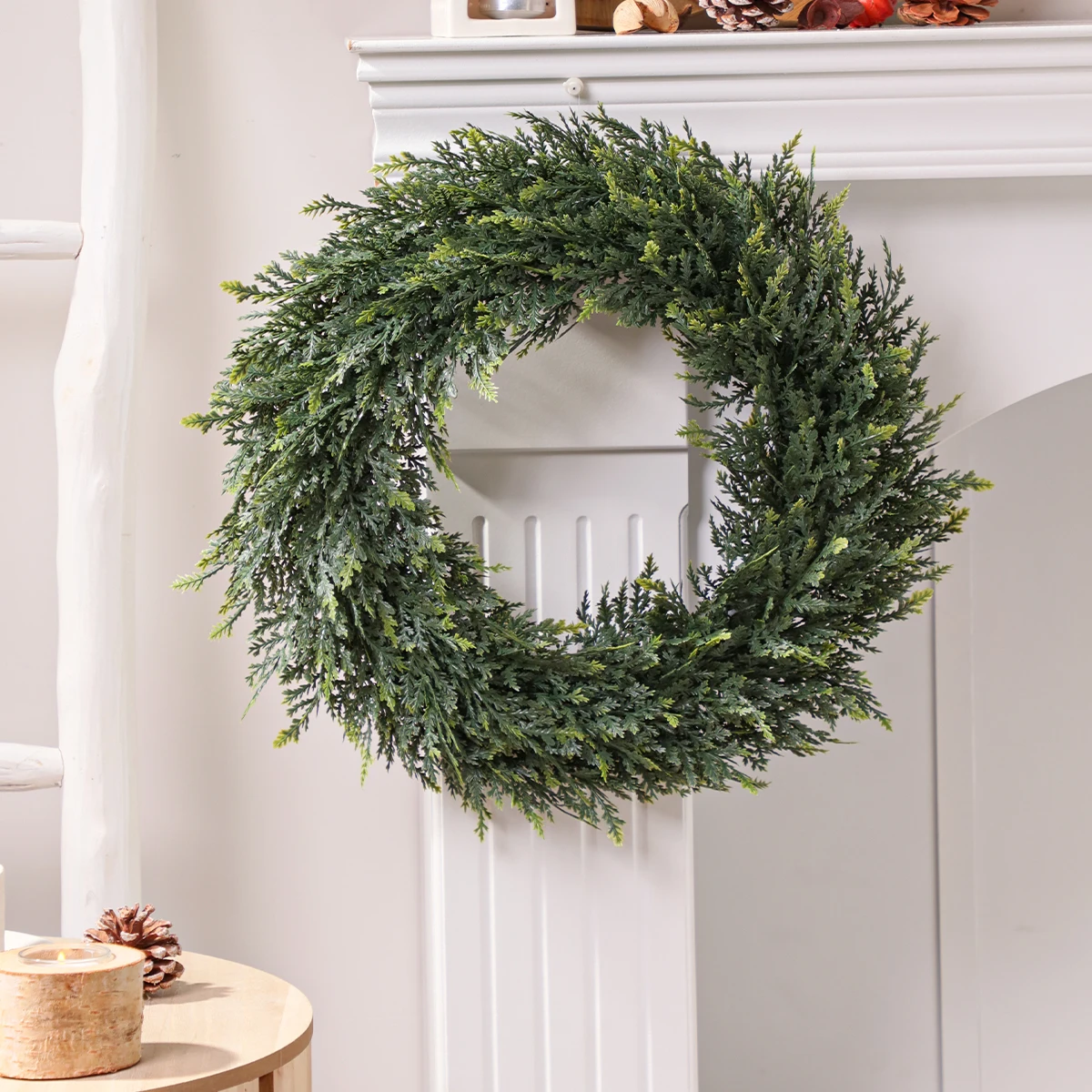 Cedar Artificial Flower Ring 5