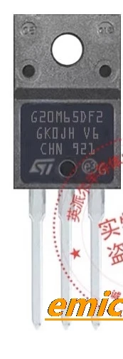 

5pieces Original stock G20M65DF2 STGF20M65DF2 TO220F IGBT 650V 20A