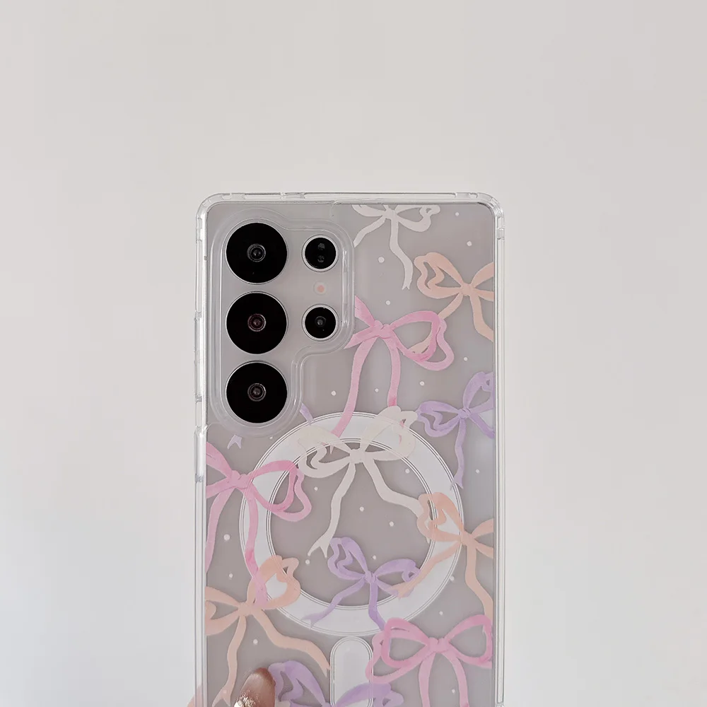 Vibrant Bow Magnetic Wireless Charging Phone Case