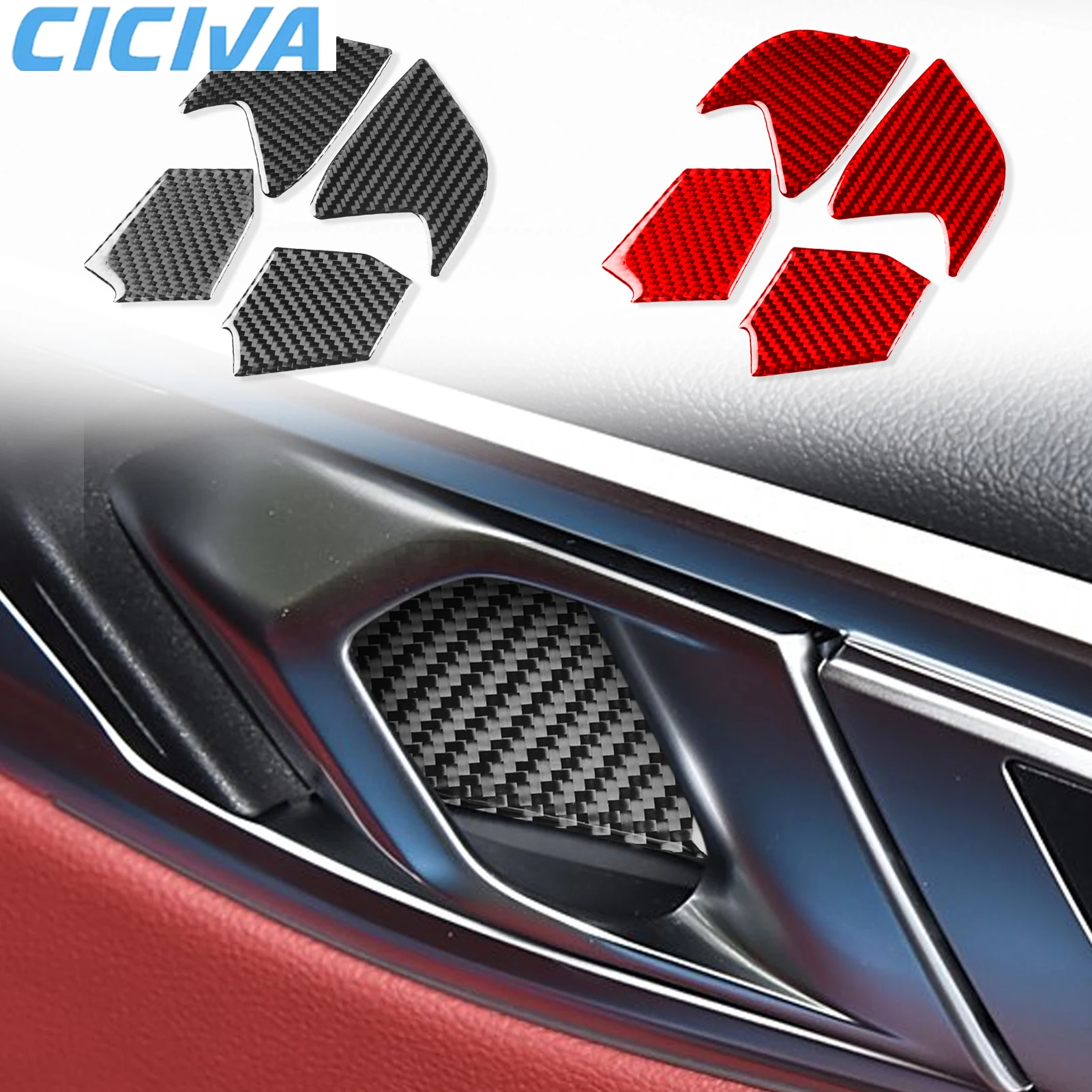 BMW 4 시리즈 G22 G23 G26 2021-2024 탄소 섬유 내부 문짝 핸들 볼, ..