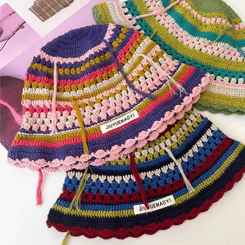 RONRON★韓国★人気★RIBBON SUMMER KNIT BUCKET HAT 2色 リボン RONRON☆韓国☆人気☆RIBBON SUMMER KNIT BUCKET HAT 2色 リボン