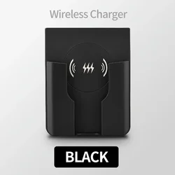 Universal Wall Mount Wireless Charger, 15W Fast Charging Station - Black