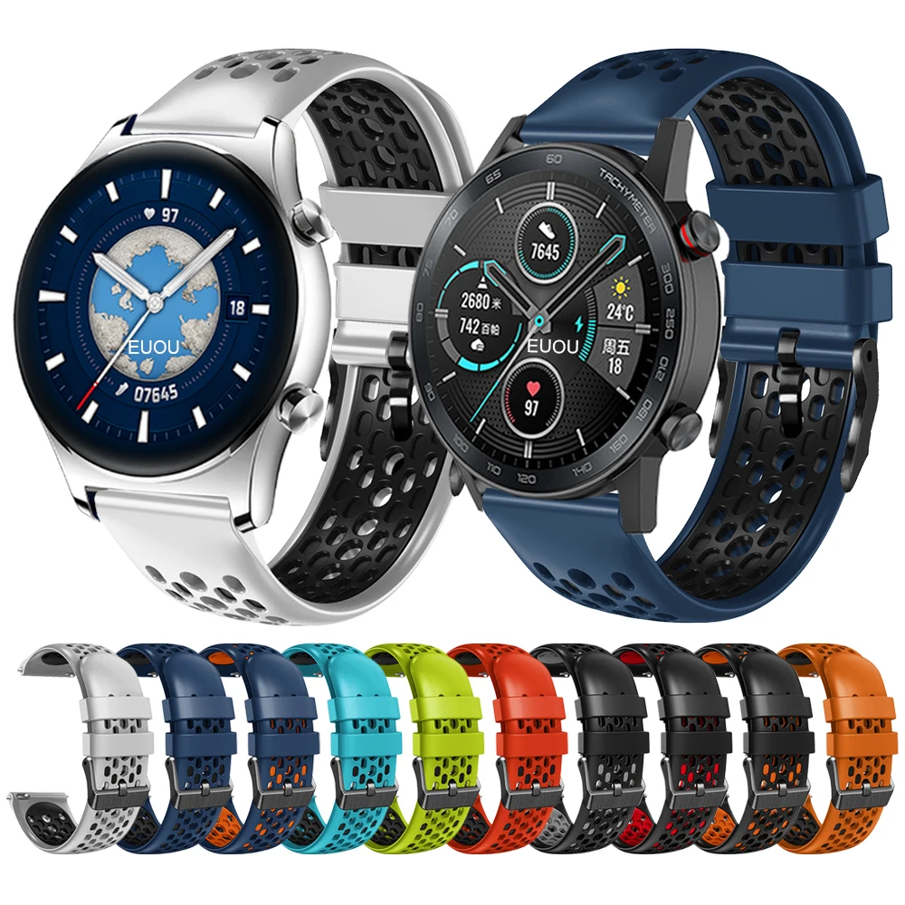 Cinturino Di Ricambio Per Cinturino Da 22Mm Per Honor Watch Gs 3/Gs Pro/Magicwatch 2 46Mm/Magic Watch Cinturino In Silicone Cinturino Per Cinturino