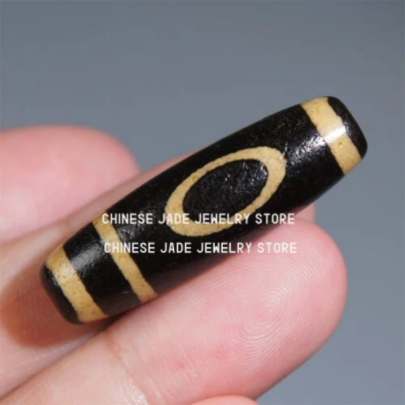 Perline Dzi Tibetane Nepalesi Old Agate Lucky 1 Eye Totem Amuleto Ciondolo Gzi 38Mm