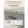 Double Row Clothing Storage Box Home Fabric Sorting Box Wardrobe Layering Artifact Clothes and Pants Double Row Storage Basket 2