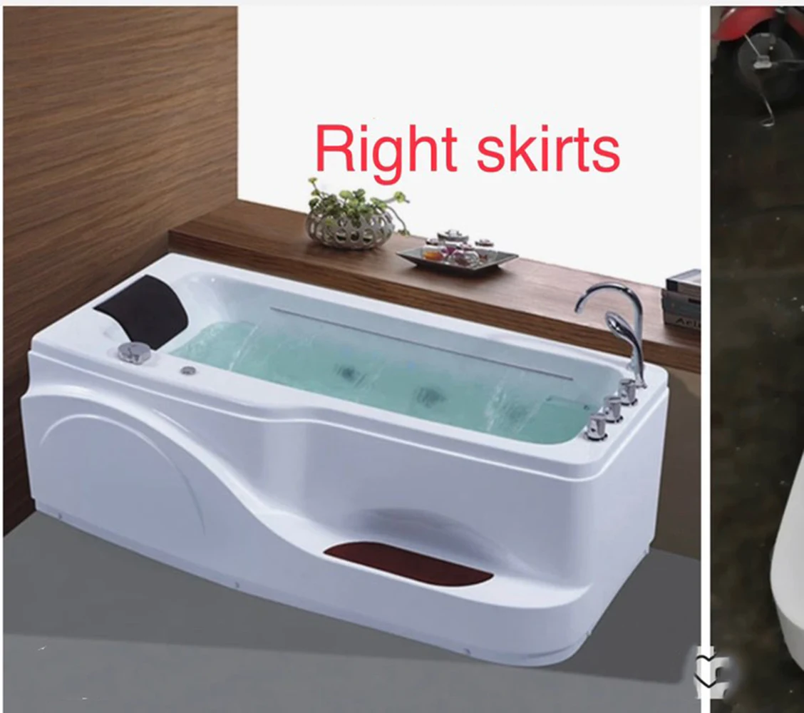 1700mm Fiberglass Whirlpool Waterfall Bathtub Acrylic Hydromassage Surfing Mixer Hot Tub NS1109A 3