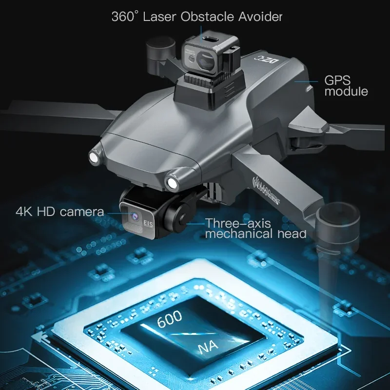 L600 프로 맥스 드론, 4K 전문 GPS 레이저 장애물 회피 FPV 드론, 5G 와이파이, EIS RC 쿼드콥터 VS L900 프로 맥스