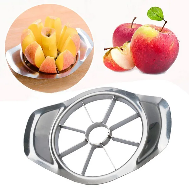 สแตนเลส Apple Slicer เครื่องตัดผักผลไม้ Gadgets ครัวอุปกรณ์เสริมในครัวเรือน Corer ตัดผลไม้เครื่องมือใช้งานง่าย 3