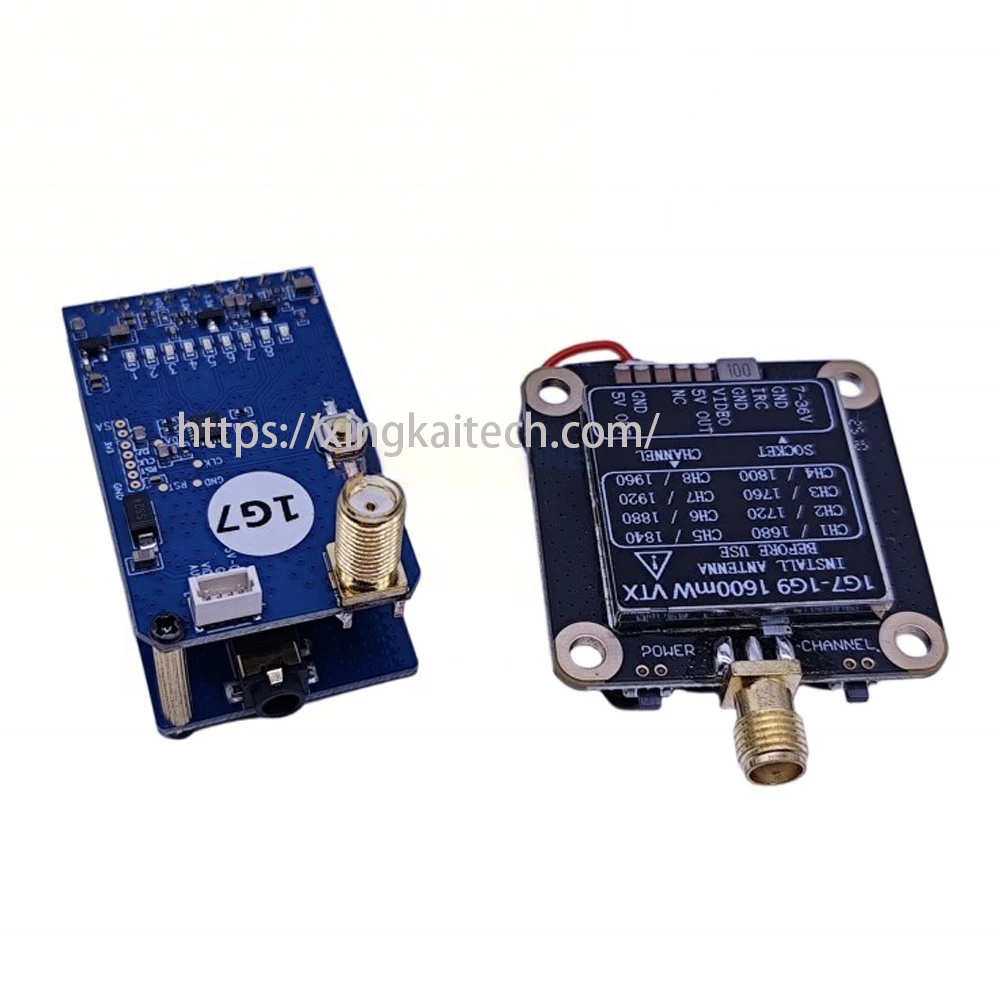 1.7G 1.6W VTX VRX Module FPV 8CH 1600mW pour Lunettes Fatshark