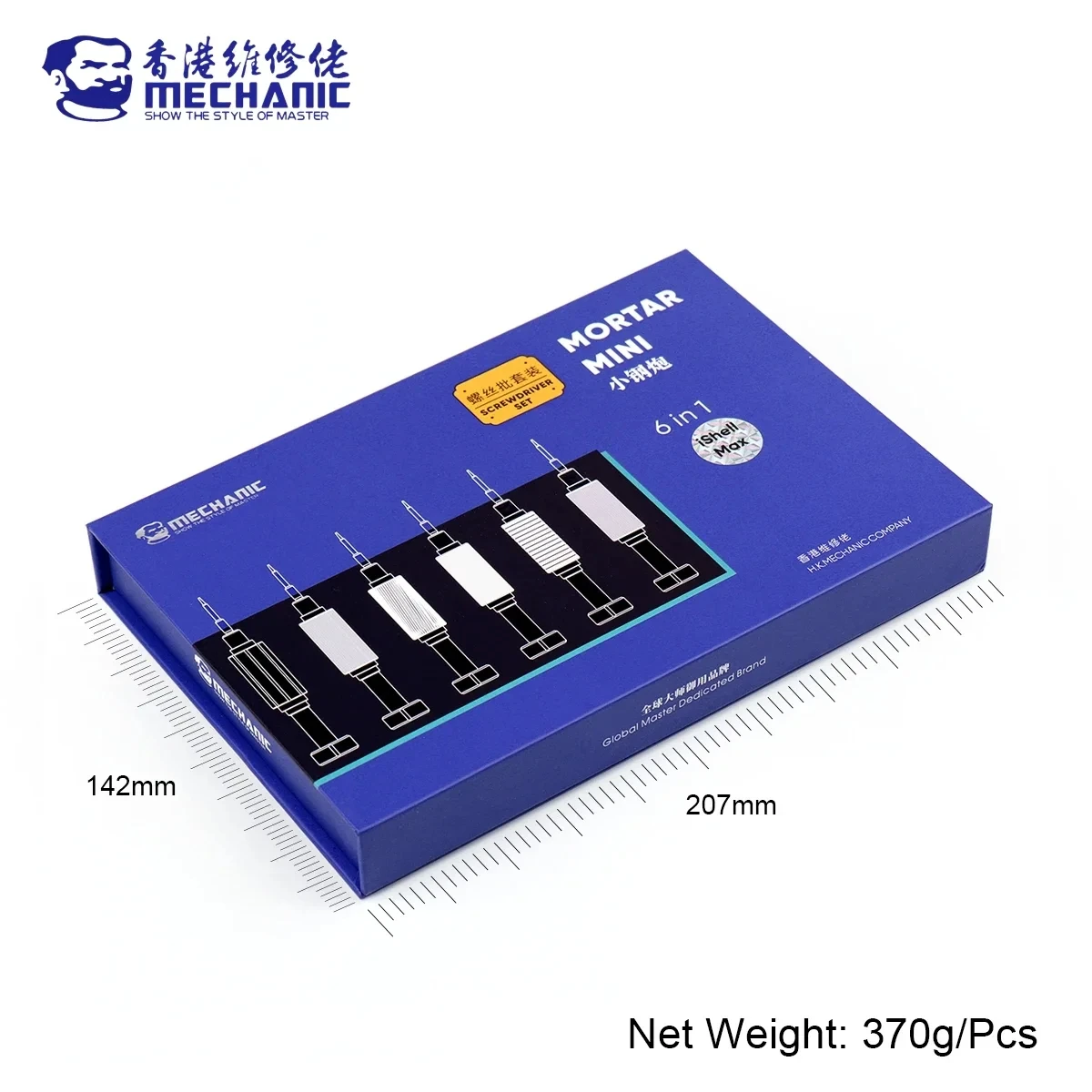 6in1 Mechanic IShell Min High Hardness Precision Screwdriver Plum blossom cross for IPhone bottom Internal disassembly tools set 5