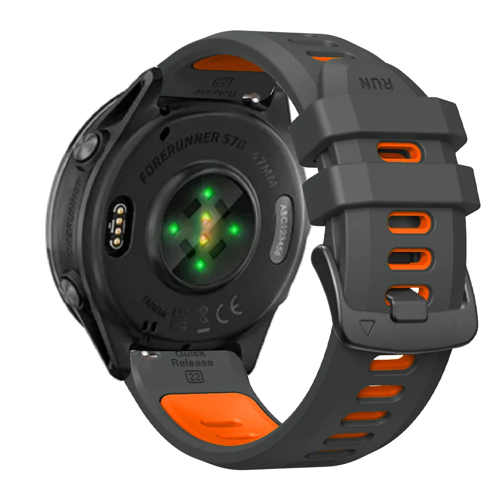 Premium Silicone Sport Wristband - 22mm Watch Band