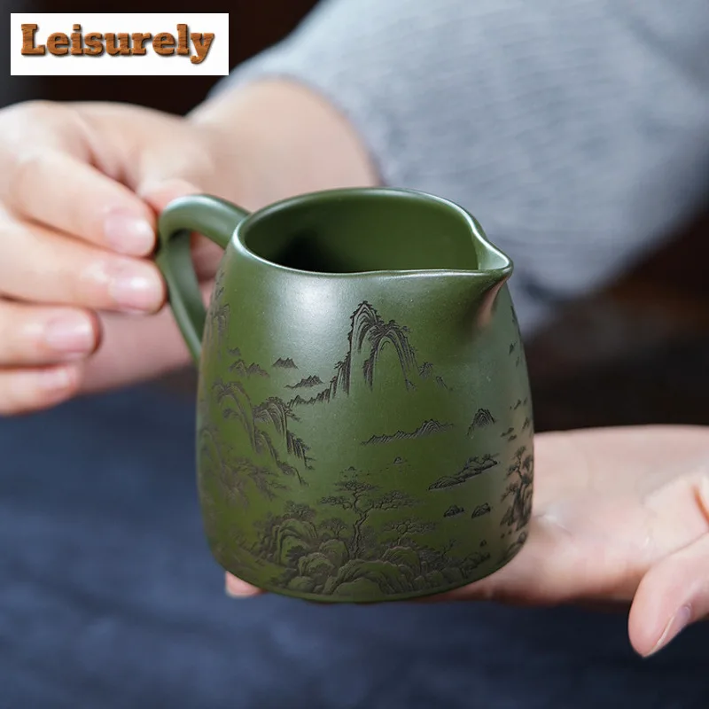 270ml Yixing Zisha Tea Pitcher Tea Divider Serving Cup Cha Hai Dispenser Household Justice Cup Fair Mug Tea Items Accessories