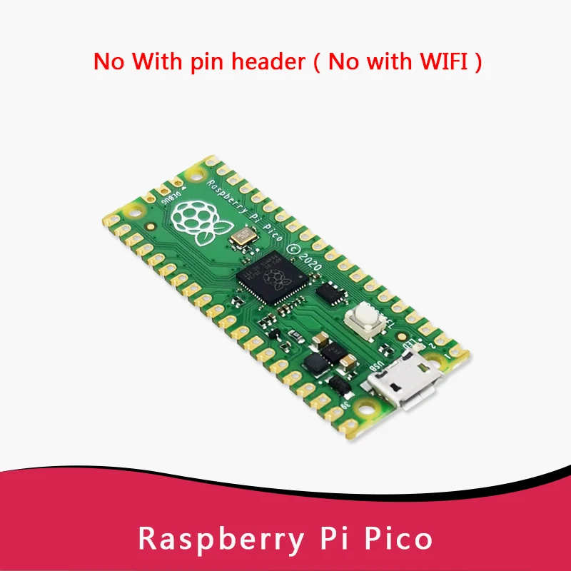 Raspberry Pi Original Raspberry Pi Pico/ 2 Pico with Wireless WiFi Development Board Pico or Pico H with Pin Header support MciroPython/C++