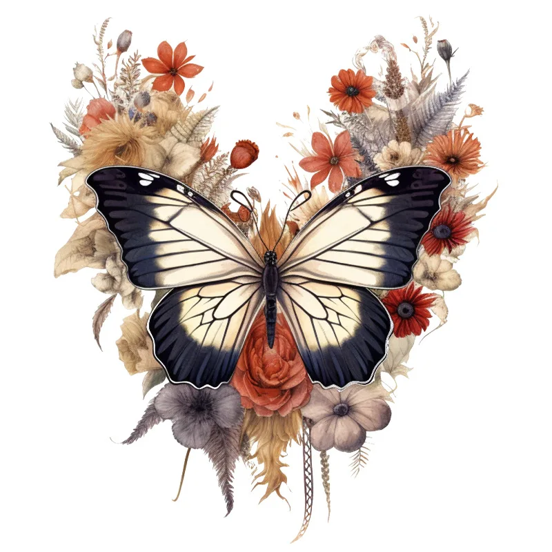 Funny Butterfly Toilet Stickers Waterproof Adhesive Decorative Vinyl Decals for Toilet Lid Wc Refrigerator Home Decoration