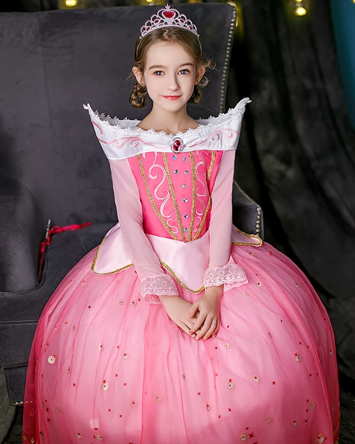 Robe De Princesse Aurore Pour Petite Fille - Vintage Nation