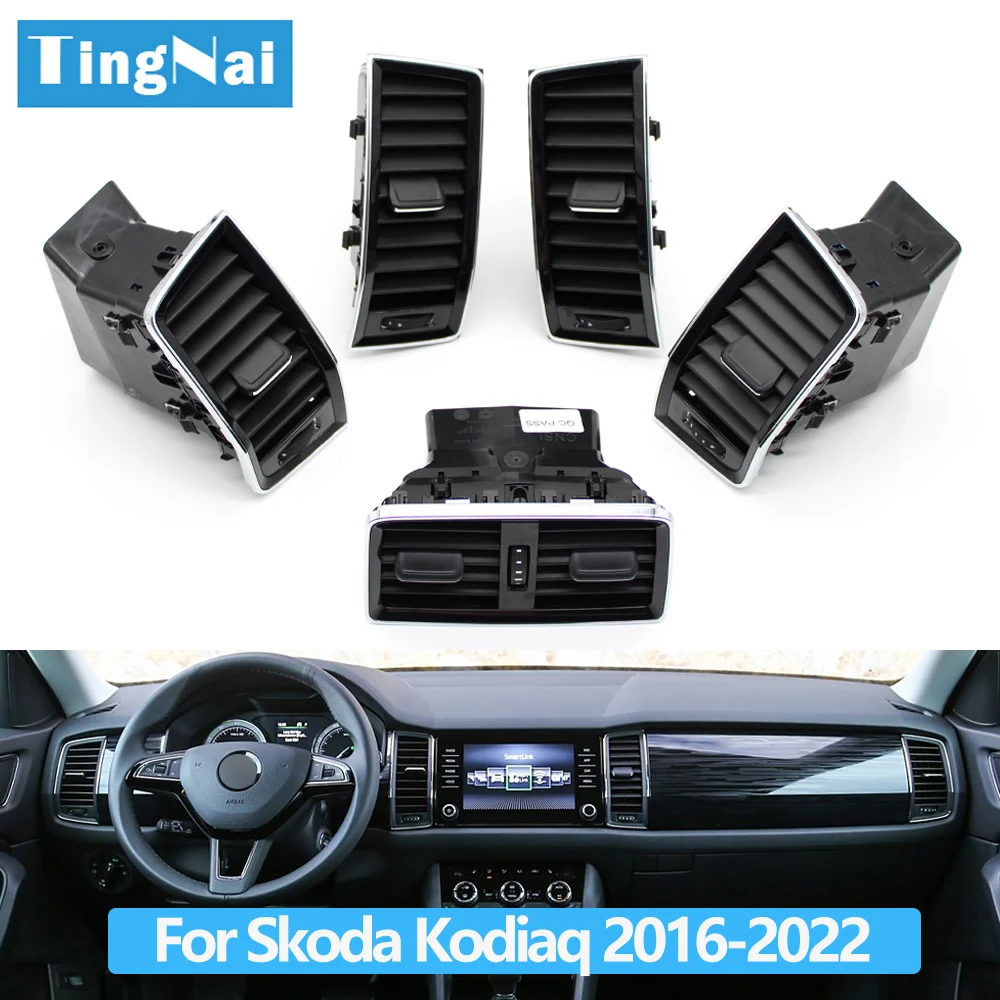 Car Front Rear Dashboard Air Conditioning AC Vent Grille Assembly Skoda Kodiaq 56G819701 56G819702 56G820951