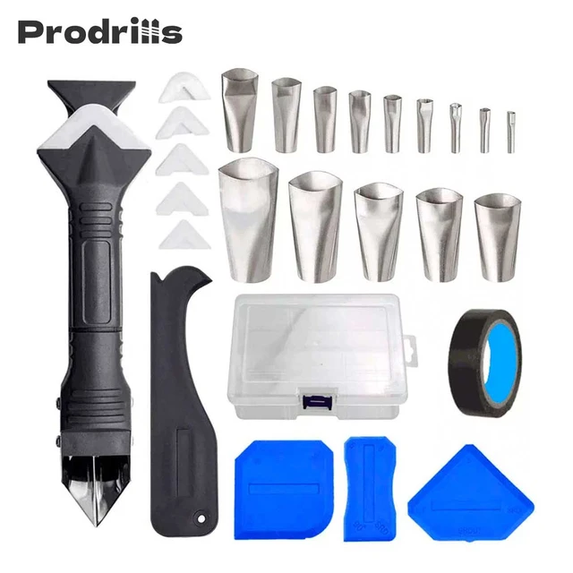 Kit D'outils De Calfeutrage 6 En 1, 27 Pièces, Buse De Calfeutrage En  Silicone, Kit De Finition D'applicateur, Ensemble De Finition De Mastic -  Pistolet À Calfeutrer - AliExpress