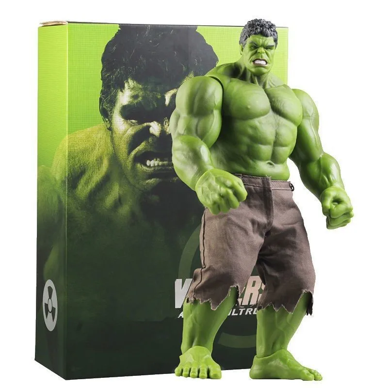 Figuras de acción de Hulk de Marvel, 42CM, personajes de Anime, adornos de escritorio, modelo de muñeca grande de Hulk, juguetes de colección para niños, regalo de cumpleaños