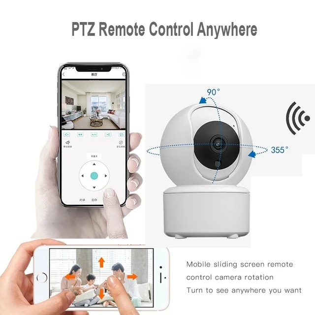 Security Protection PTZ WIFI Camera Wireless Auto Tracking Cctv IP Video Surveillance Night Vision Cloud Smart Home Cam Icsee 3