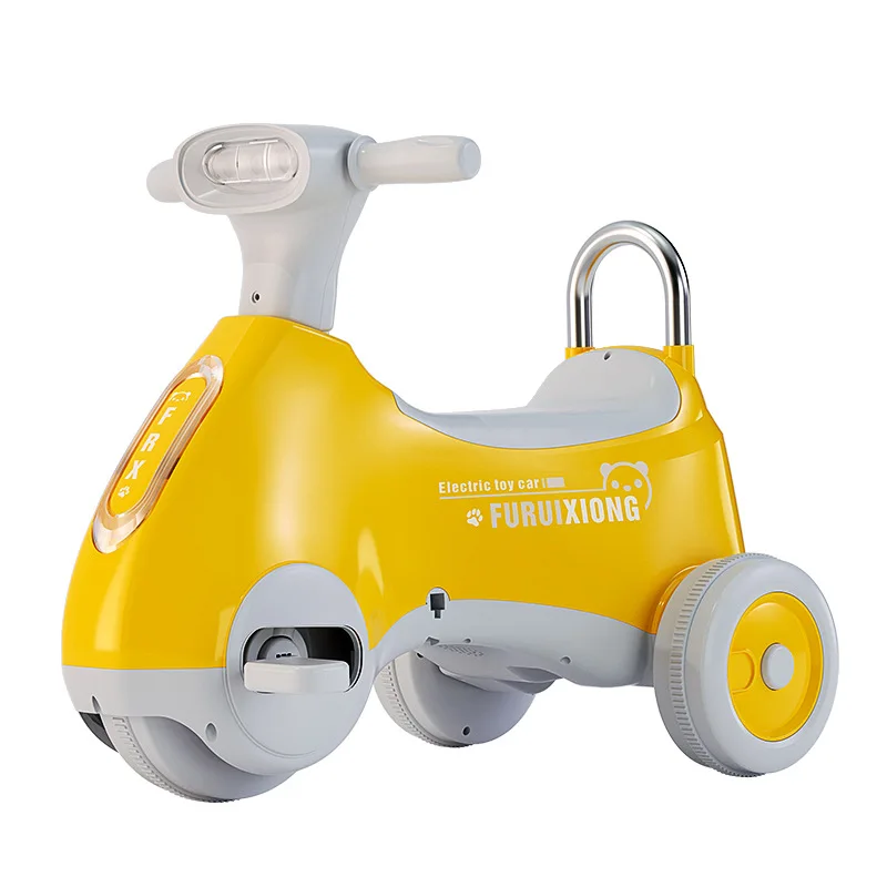 DokiToy Children's Electric Motorcycle 1-6 Years Old Male And Female Baby Tricycle Pedal Battery Car With Light Music Toy Car