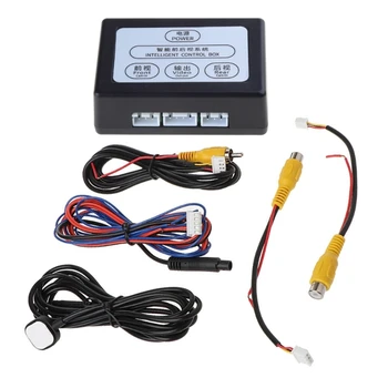 Convertitore di canale video per telecamera di parcheggio per auto Interruttore automatico Scatola di controllo video per telecamera anteriore/posteriore adatta per CVBS e AHD