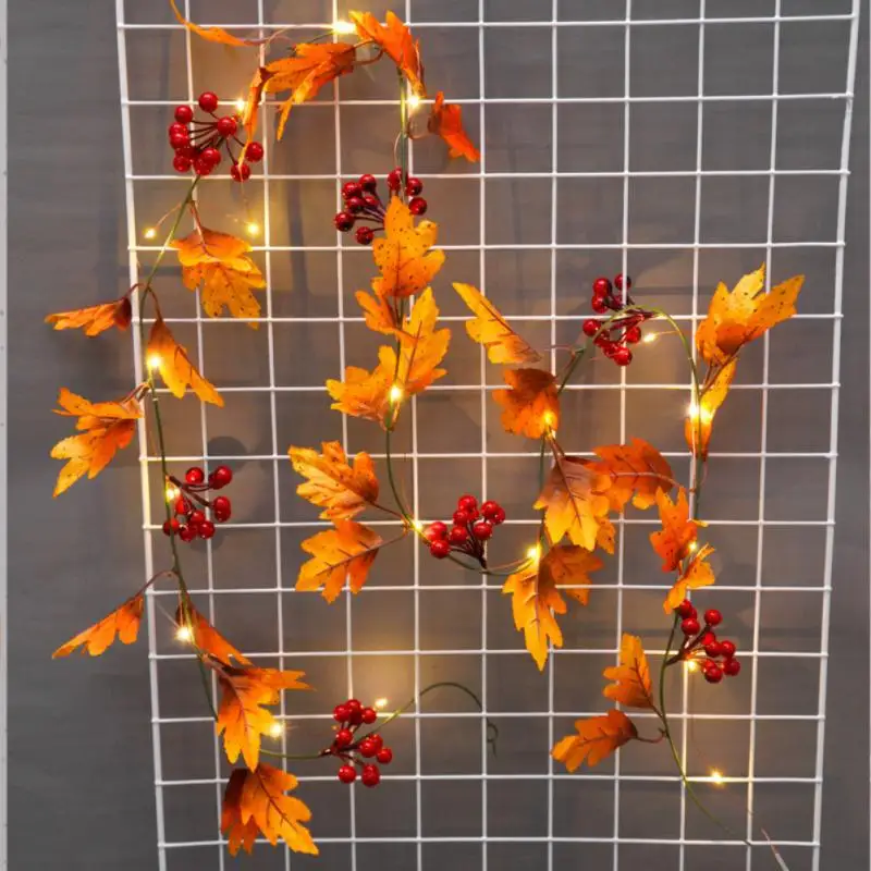 

Leaf Lamp 2m Battery Powered For Christmas Wedding Party Decoration Gift Outdoor Lighting Accessories String Lights Lamp