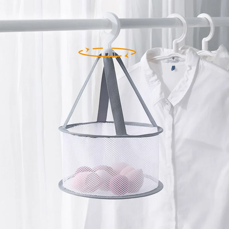 Mini Make Up Tool Drying Basket Hanging Underwear Net Pocket Thickened Anti-Deformation Cardigan Drying Rack Socks Drying Bag 3