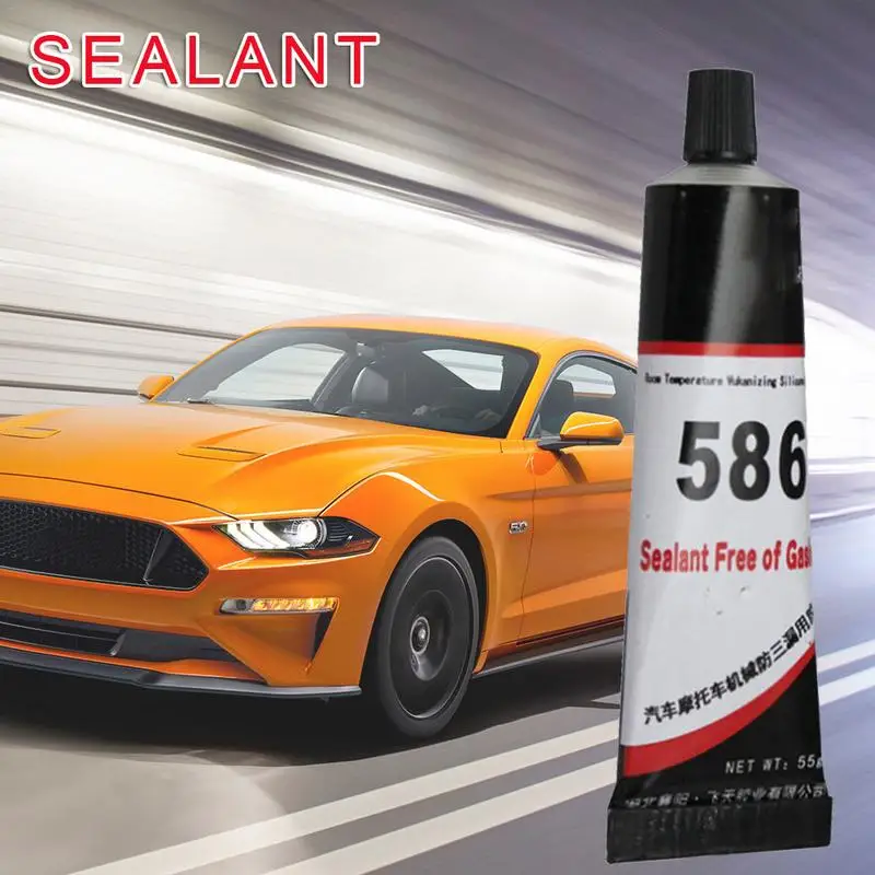 

High Quality 586 Black Silicone Free-Gasket Waterproof To Oil Resist High Temperature Sealant Car Motorcycle Repairing Glue