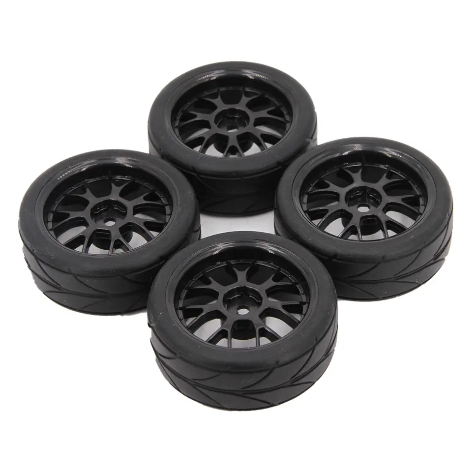 1.9 Inch 65mm Wheel Tyres Tires 12mm Hex Blue Rim Durable Rubber for 1/10 1/12 1/14 RC Car Racing Competitable Wltoys 144001 image 6