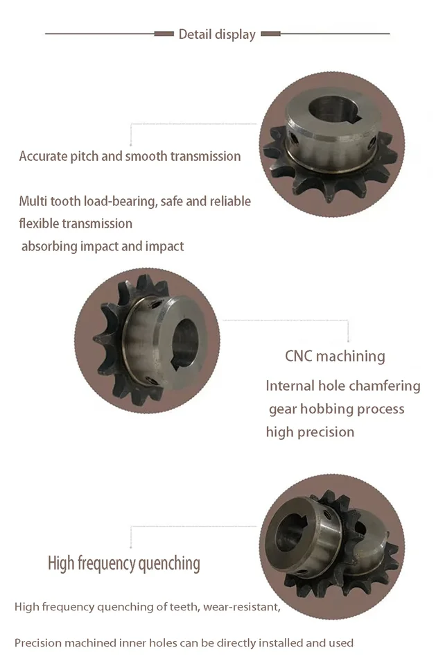 Ingranaggio Tipo B Trattato Termico Pignone 40B16H Tipo B Per Catena #40 - 16 Denti, Foro 5/8, Trattato Termicamente Per Massima Resistenza Pignone Aftermarket Per Trasmissione - Foto 9