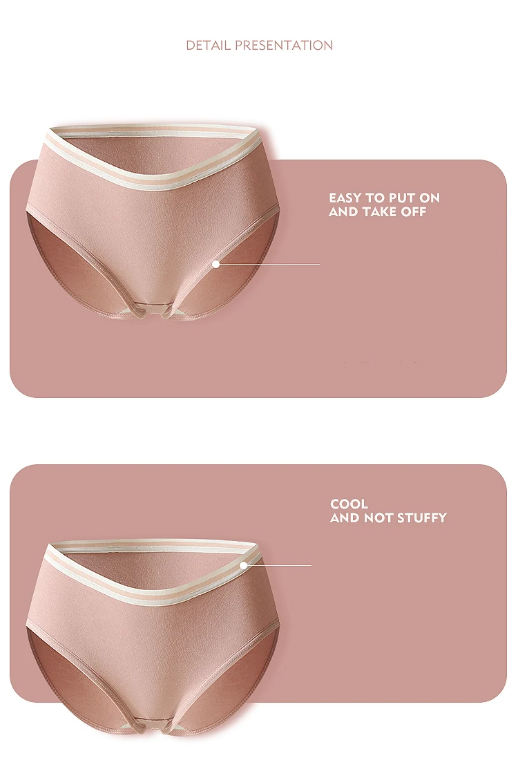 7PCS/Set Cotton Women Panties Breathable Underwear Week Pants Girls Briefs Solid Panty Underpants Sexy Low Waist Female Lingerie