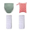 AIO XL 1 Pcs Cotton L Adjustable Adult Cloth Diaper + 1 Pcs 2 Pocket 30*40cm Diaper Bag + 2 Pcs Adult Cloth Diapers Inster 3