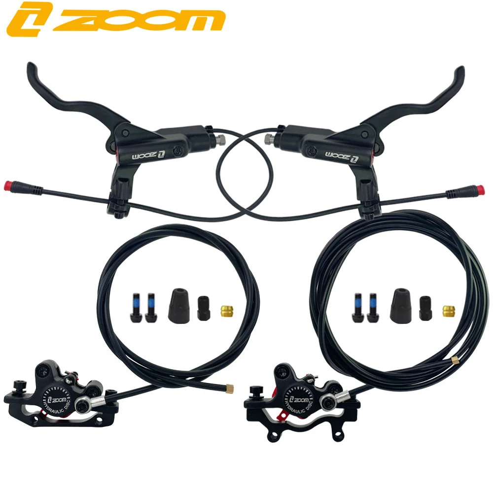 ZOOM Bike Mechanical Disc Brake Calipers Right Side Universal Solid  Aluminium Alloy Bicycle Front Rear Brake Caliper Bike Parts