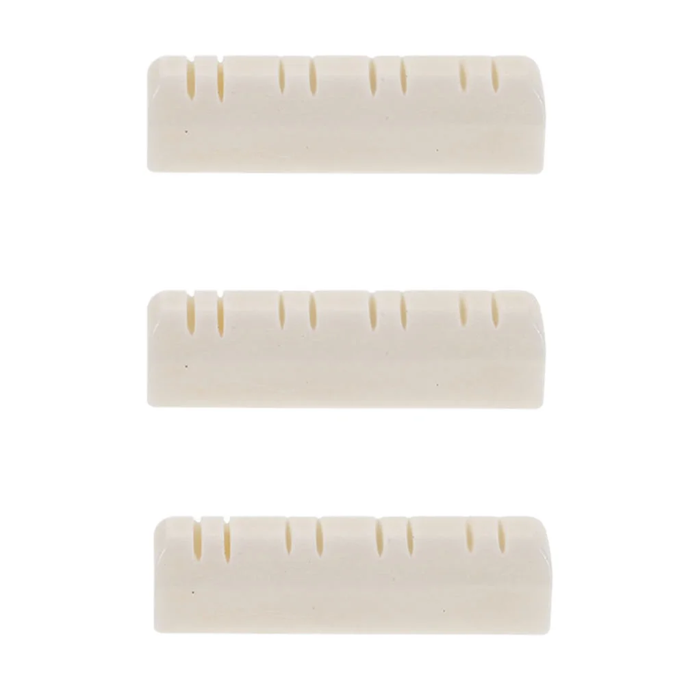 Mandolin Pillow Ox Bone Nut Bridge Nuts Accessories 3 Pcs Guitar Beef Adjustment