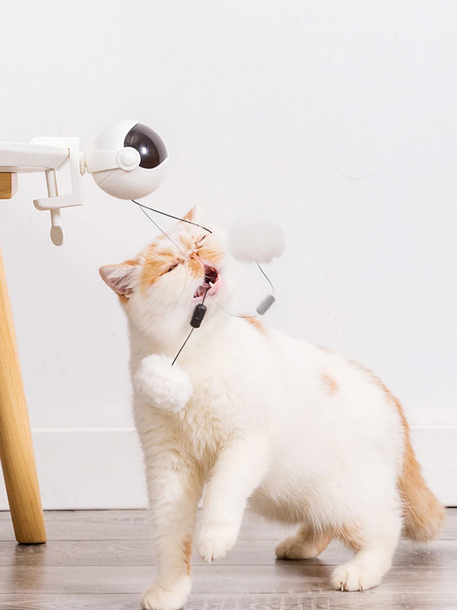 Electric Automatic Cat Toy Cat Feather Toy Interactive Puzzle Smart Pet