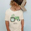 Personalized Tractor Toddler Shirt Halloween Kids T-Shirt Custom Name Farm Tractor Tee Boho Natural Kids Shirts 1