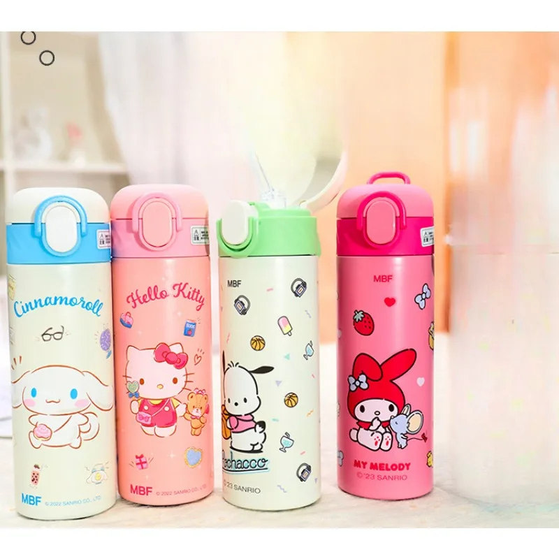 

Kawaii Sanrio Anime Pochacco Thermos Hello Kitty Cute Cartoon Cinnamoroll Simplicity My Melody Fashions Children's Gifts