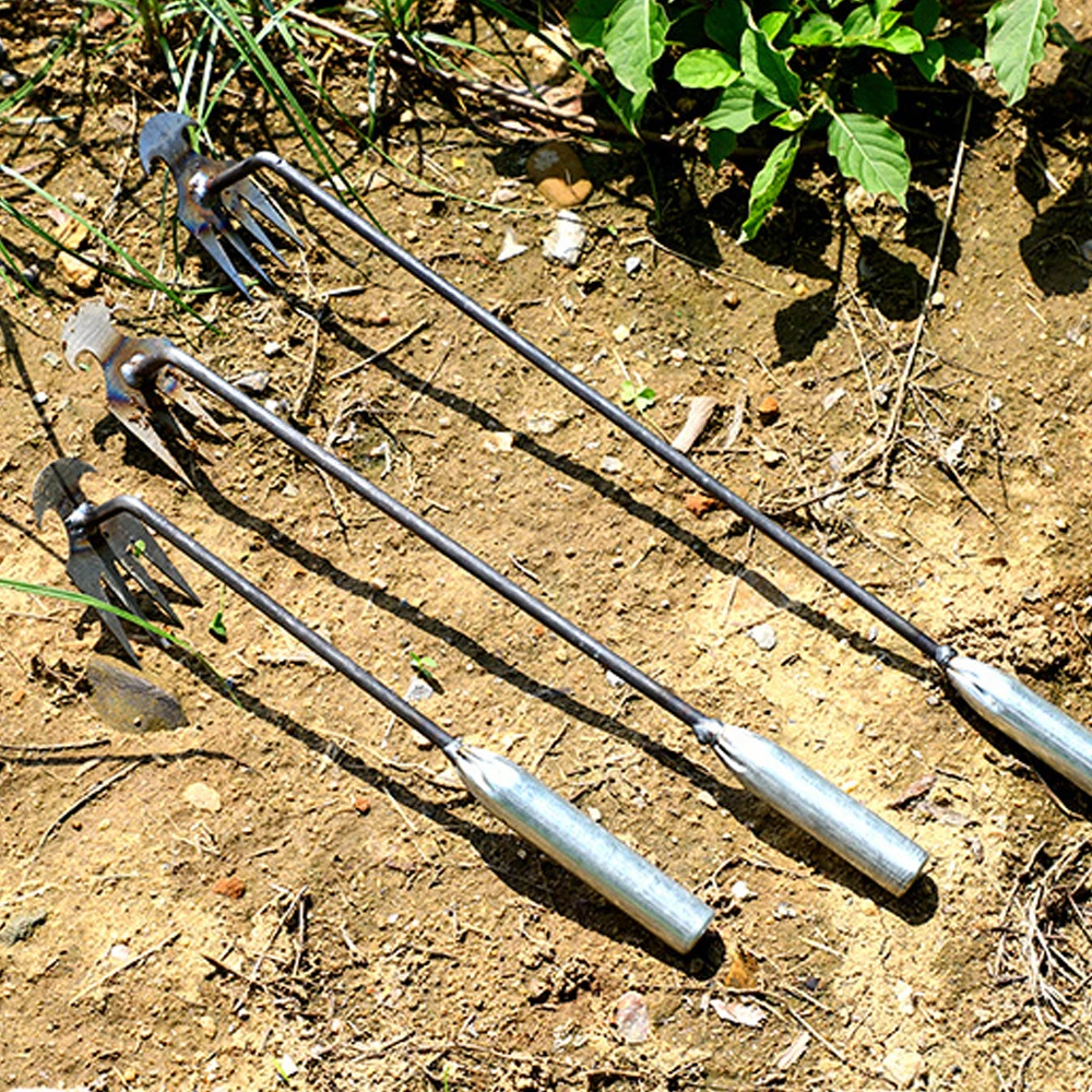 Weeding Artifact Uprooting Weeding Tool Steel Weed Puller Dual Purpose Hand Remover for Garden Yard Farm Weed Removal 2