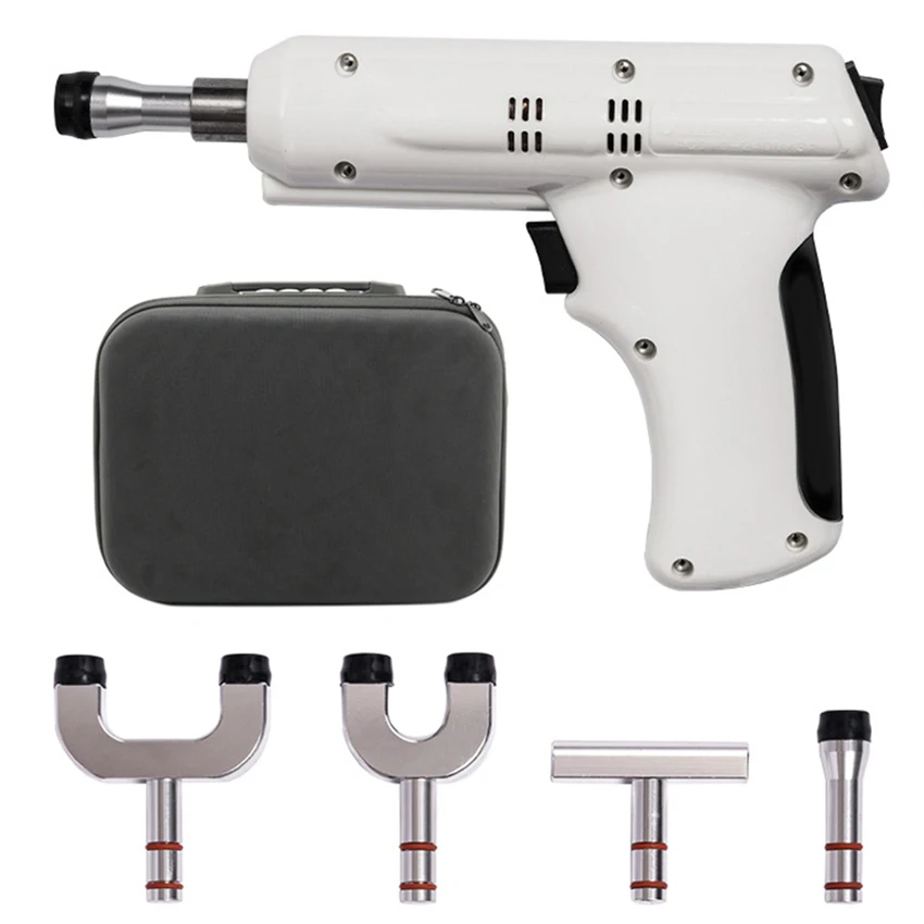 

350N 4 Heads Chiropractic Adjusting Instrument Spine Chiropractic Impulse Adjuster Electric Correction Gun Activator Massager