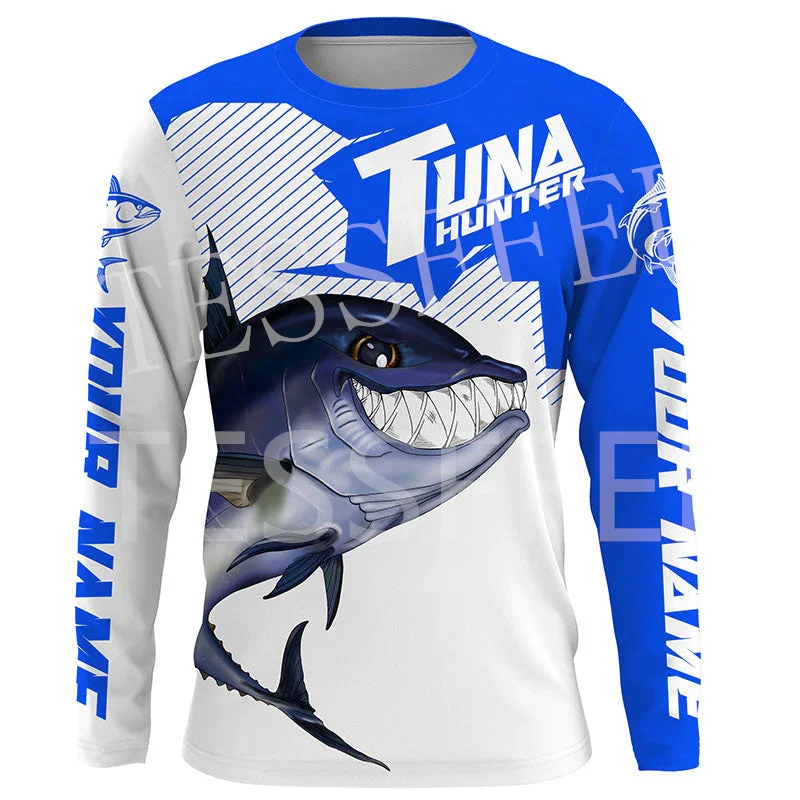 Custom Name Tuna Mahi Fishing Fisher Camo Tattoo Tracksuit Long Sleeves 3DPrint Pullover Harajuku Jacket Casual Funny Hoodies 20