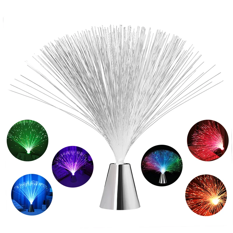Colorful LED Optical Fiber Lantern Light Night Atmosphere Night Lamp With Battery Home Supplies Festival Atmosphere Wedding